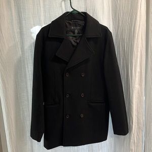 Men’s Black Peacoat